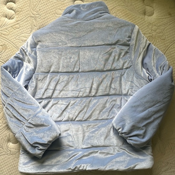 beautiful blue shimmery puffer jacket - Picture 2 of 3